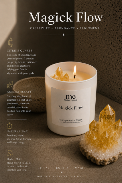 MAGICK FLOW Intention Candle