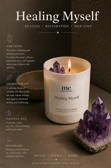 HEALING MYSELF Intention Candle