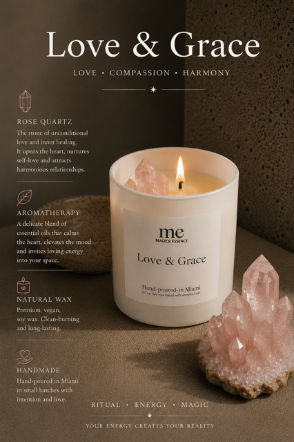 LOVE & GRACE Intention Candle