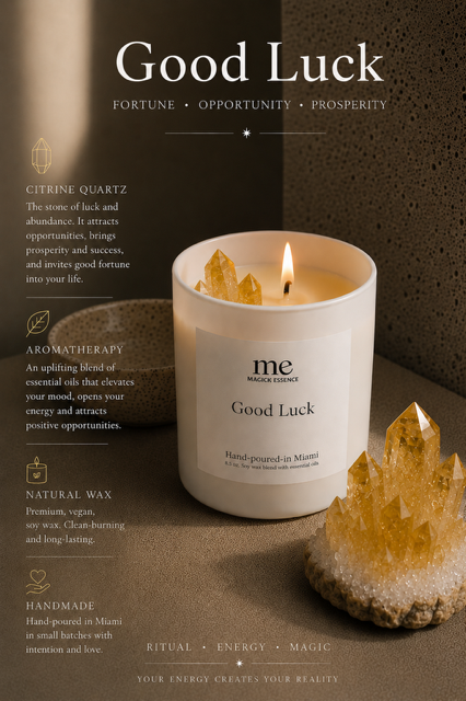 GOOD LUCK  Intention Candle